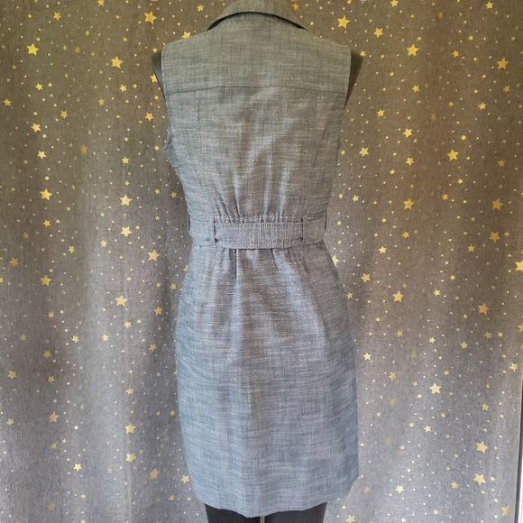Denim dress with pockets - Picture 7 of 9